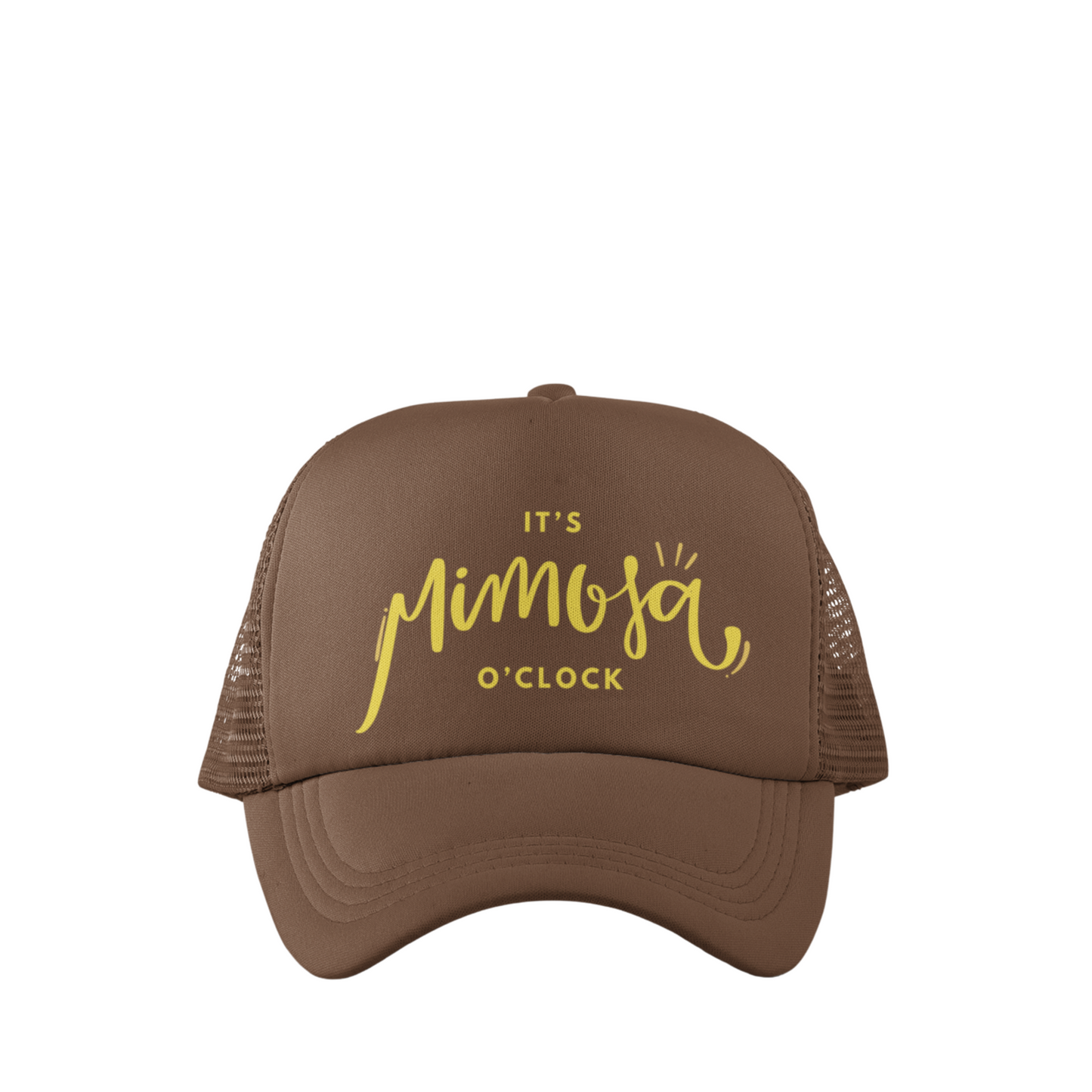 IT'S MIMOSA O'CLOCK TRUCKER HAT