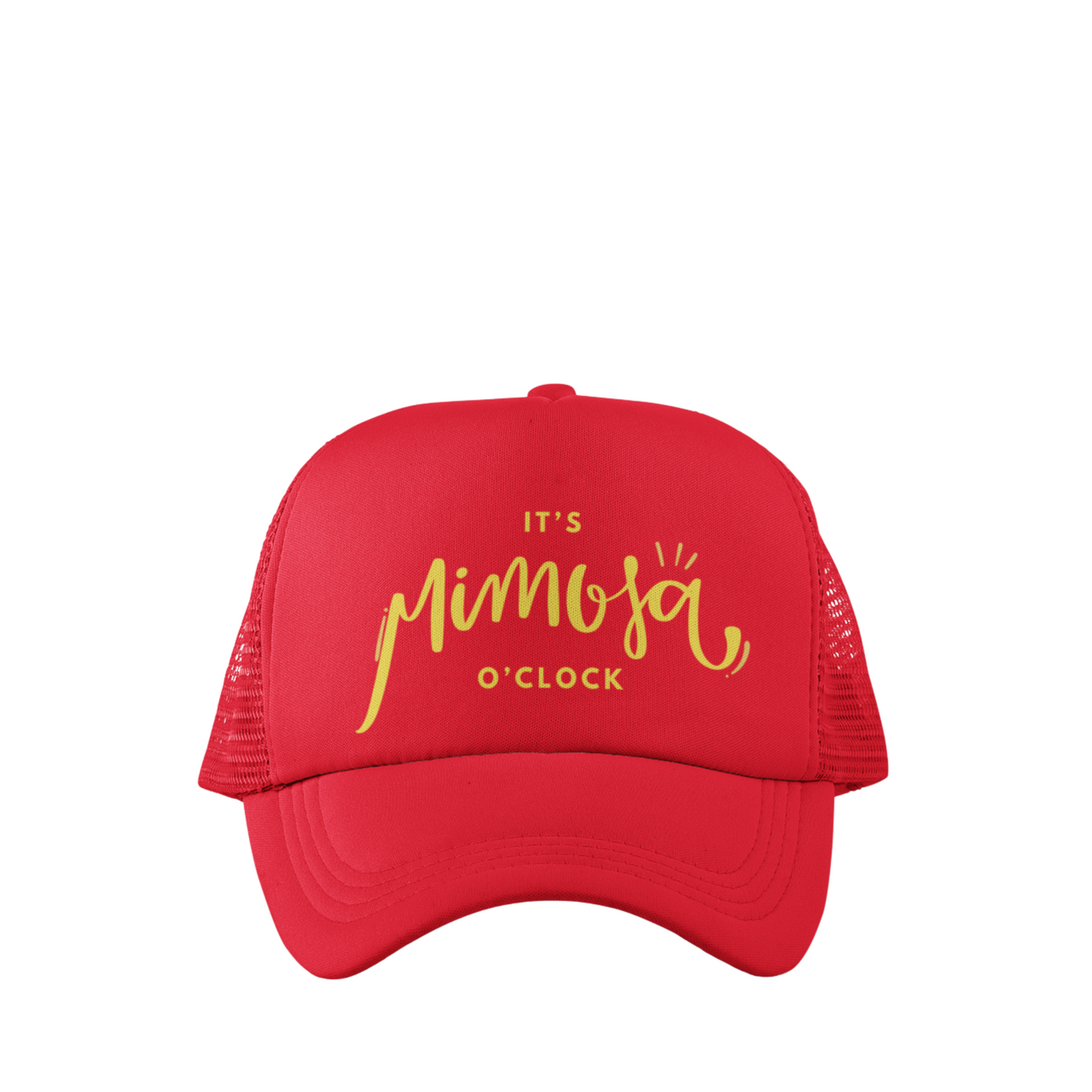 IT'S MIMOSA O'CLOCK TRUCKER HAT