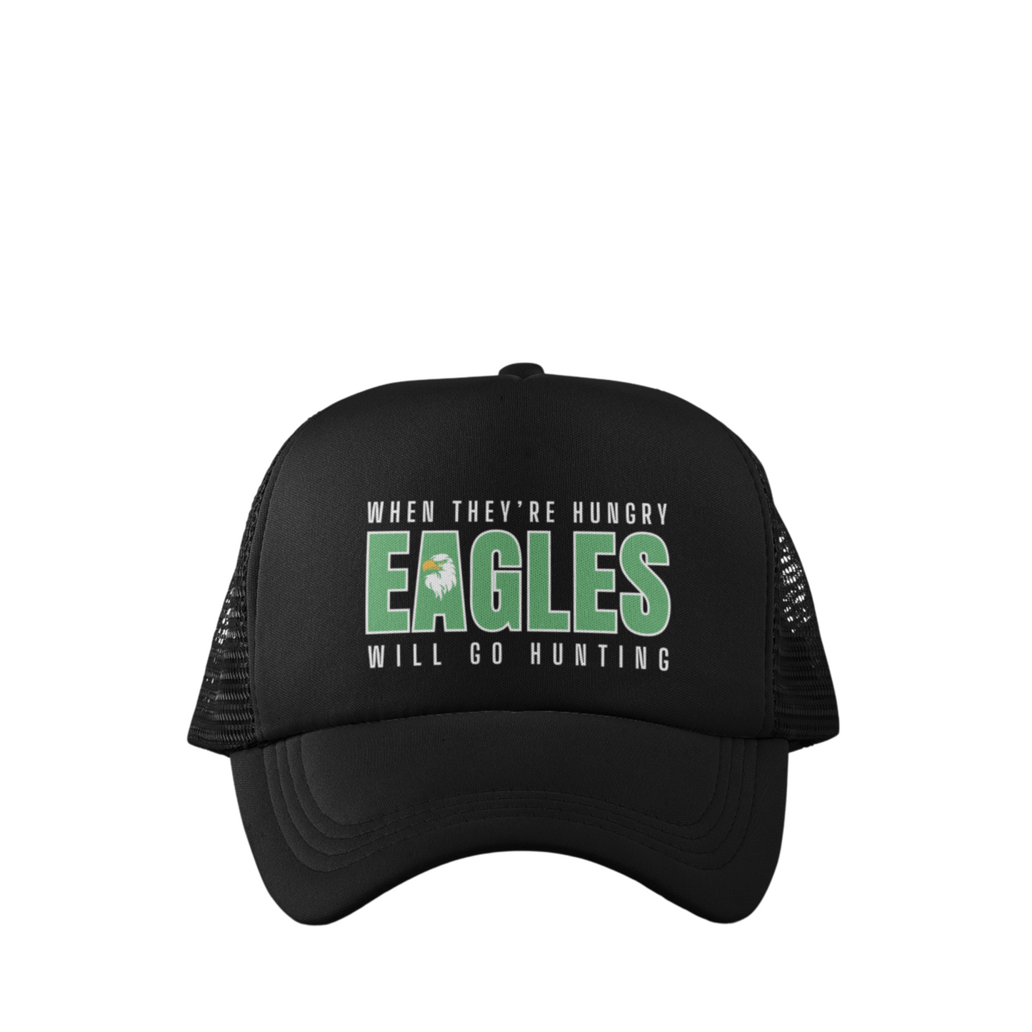 EAGLES GO HUNTING TRUCKER HAT