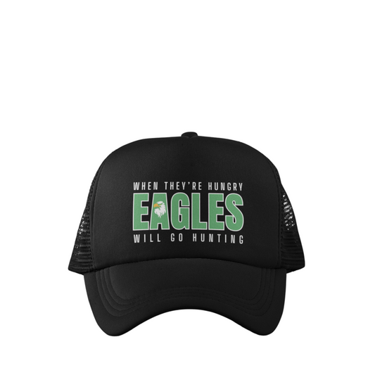EAGLES GO HUNTING TRUCKER HAT