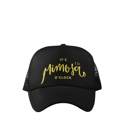 IT'S MIMOSA O'CLOCK TRUCKER HAT