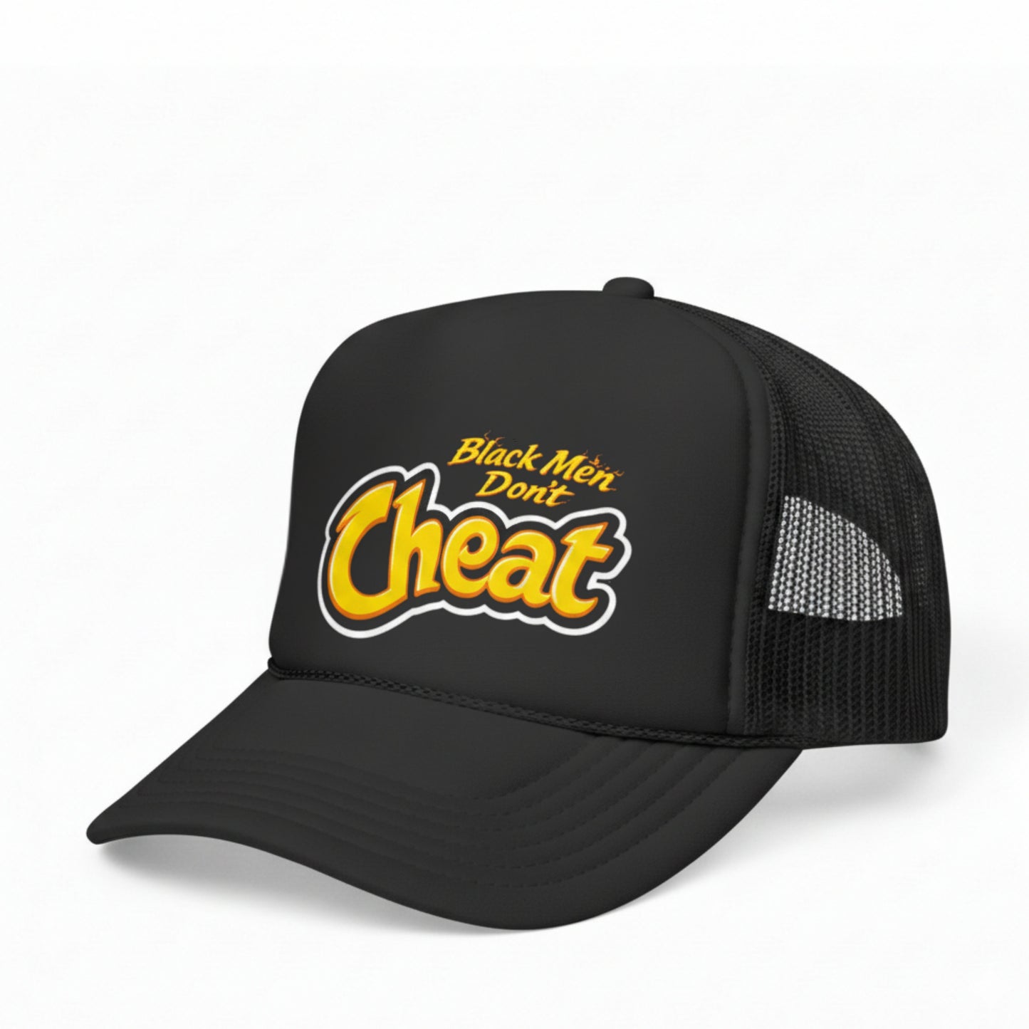 BLACK MEN DON'T CHEAT TRUCKER HAT