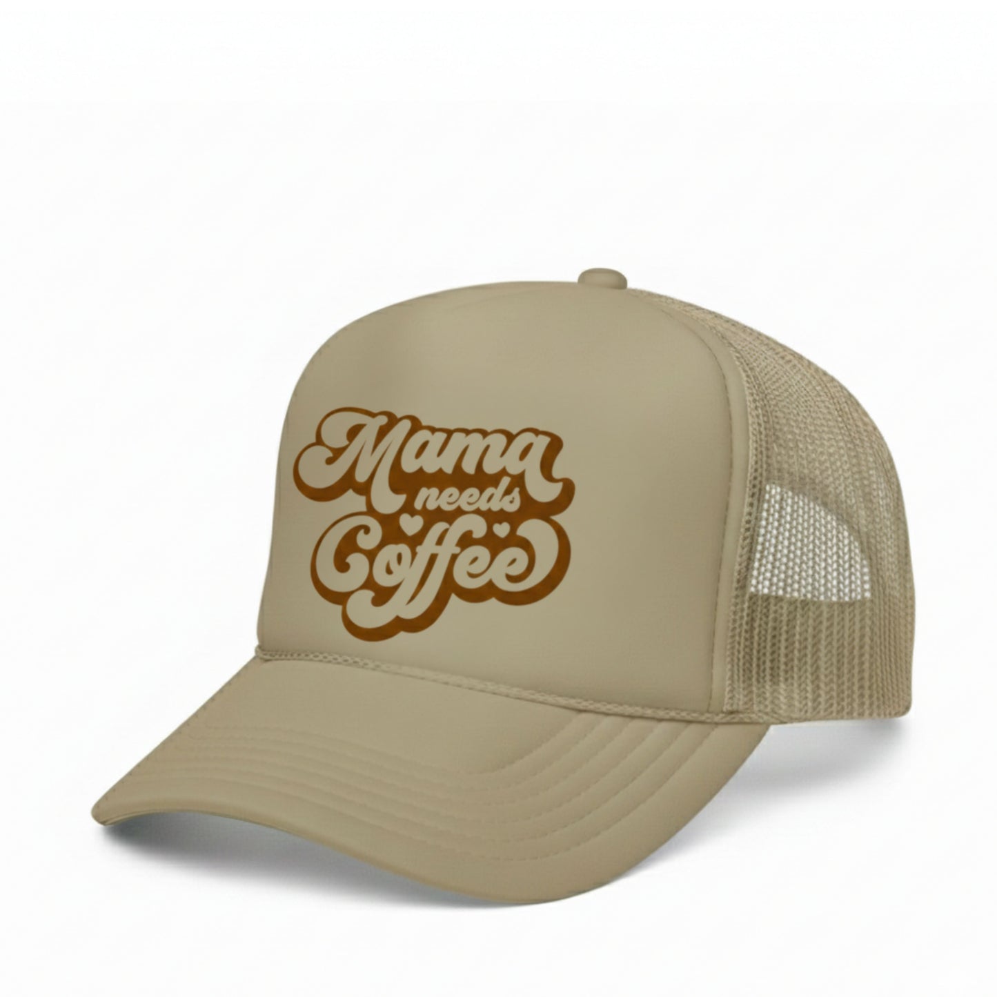 MAMA NEEDS COFFEE TRUCKER HAT