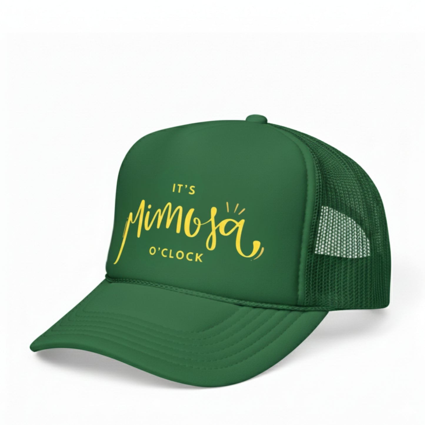 IT'S MIMOSA O'CLOCK TRUCKER HAT