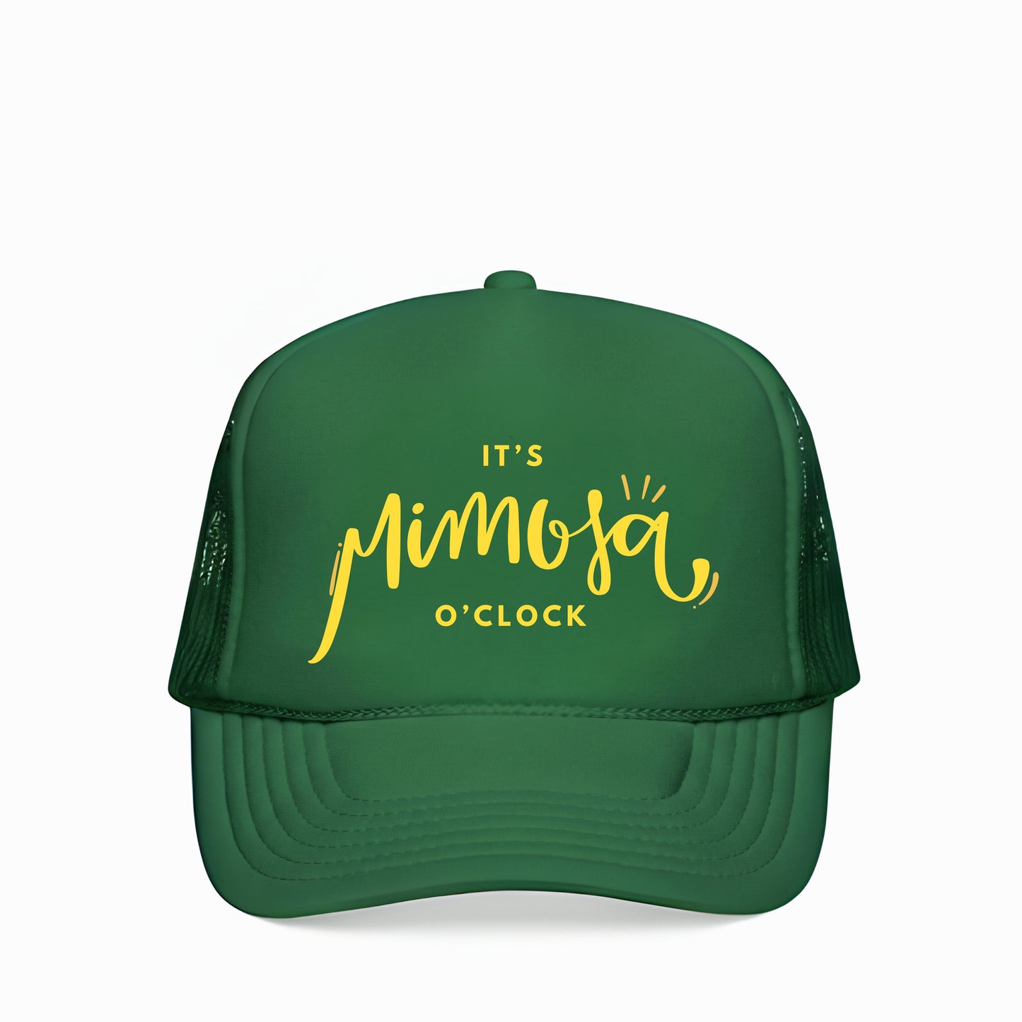 IT'S MIMOSA O'CLOCK TRUCKER HAT