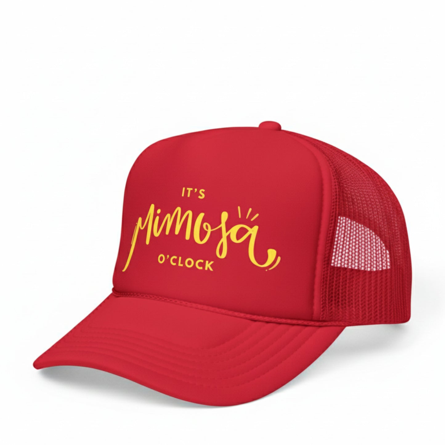 IT'S MIMOSA O'CLOCK TRUCKER HAT