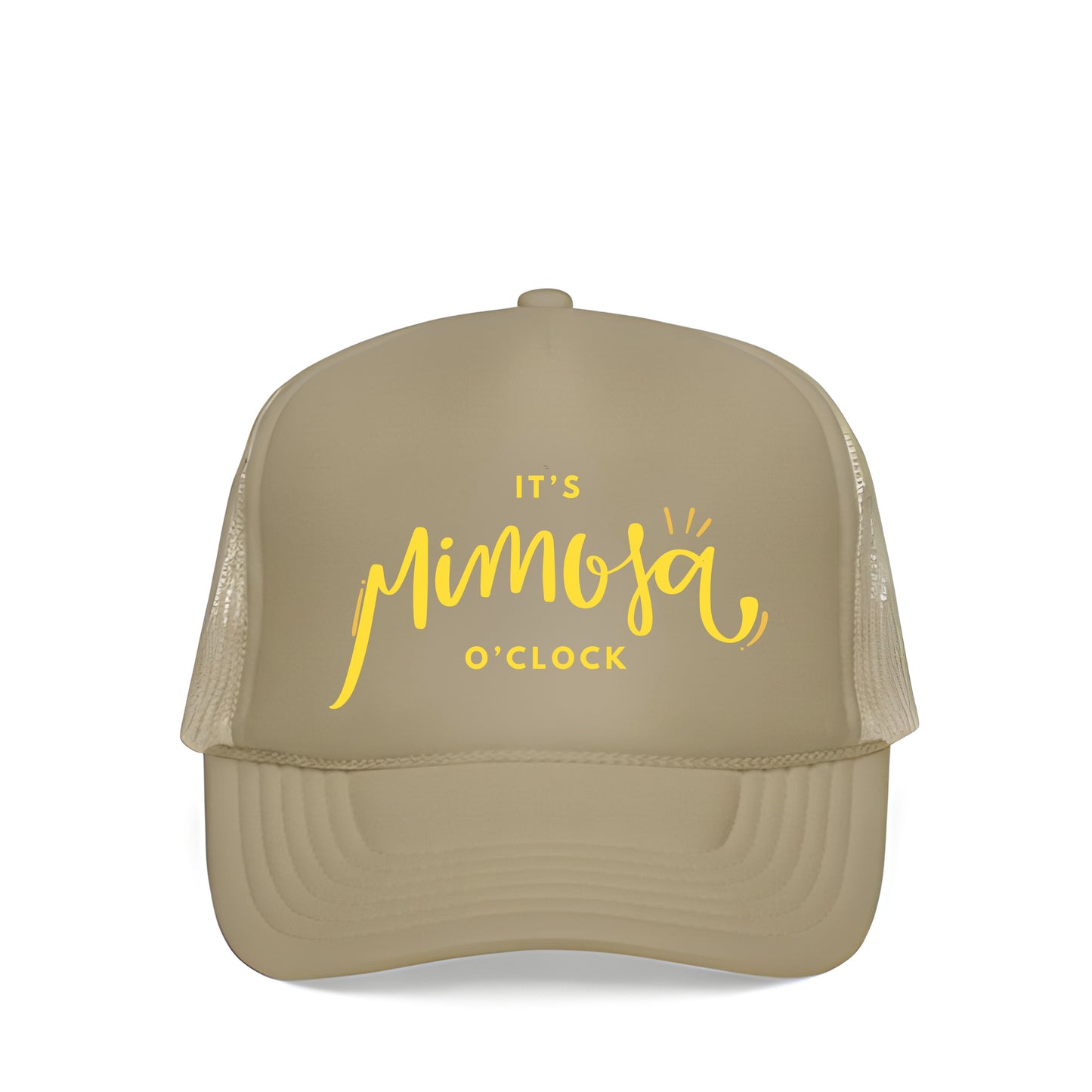 IT'S MIMOSA O'CLOCK TRUCKER HAT