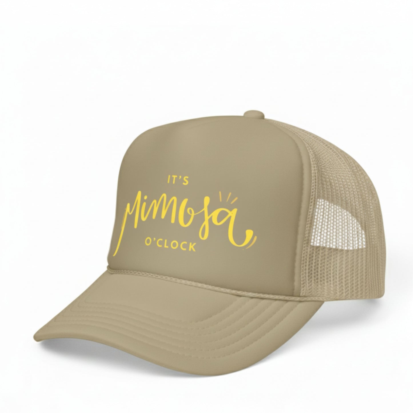IT'S MIMOSA O'CLOCK TRUCKER HAT
