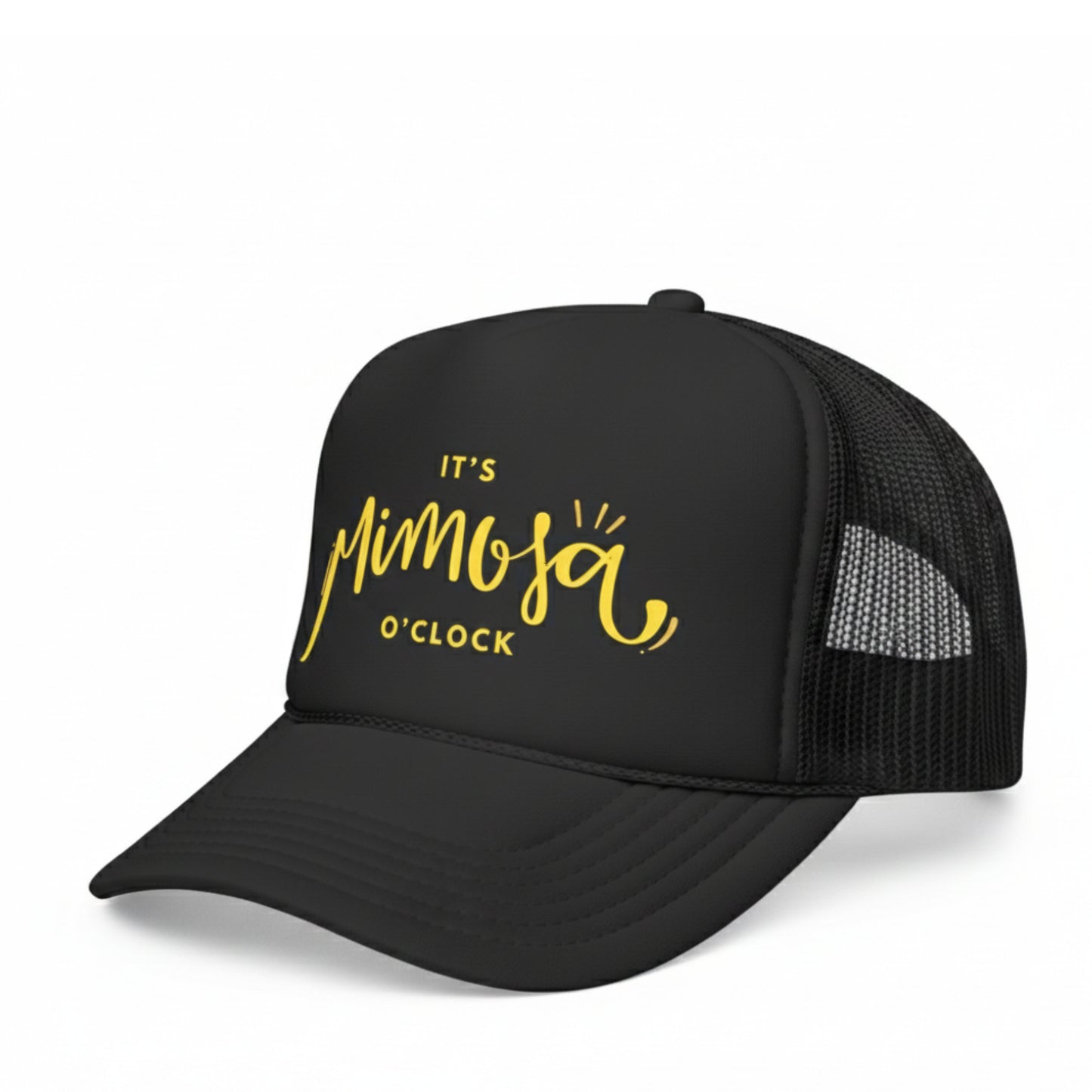 IT'S MIMOSA O'CLOCK TRUCKER HAT