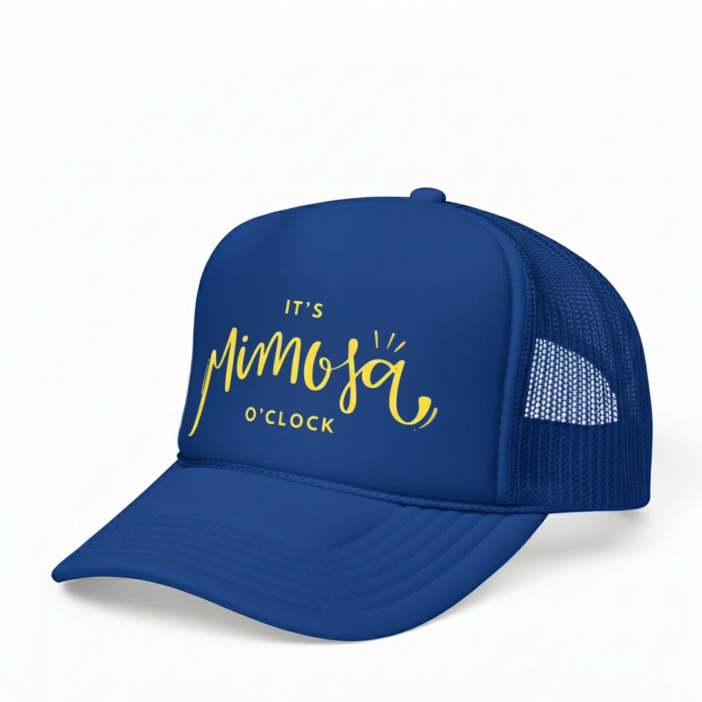 IT'S MIMOSA O'CLOCK TRUCKER HAT