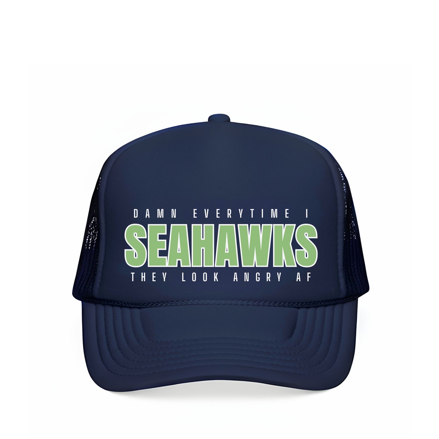 ANGRY SEAHAWKS TRUCKER HAT