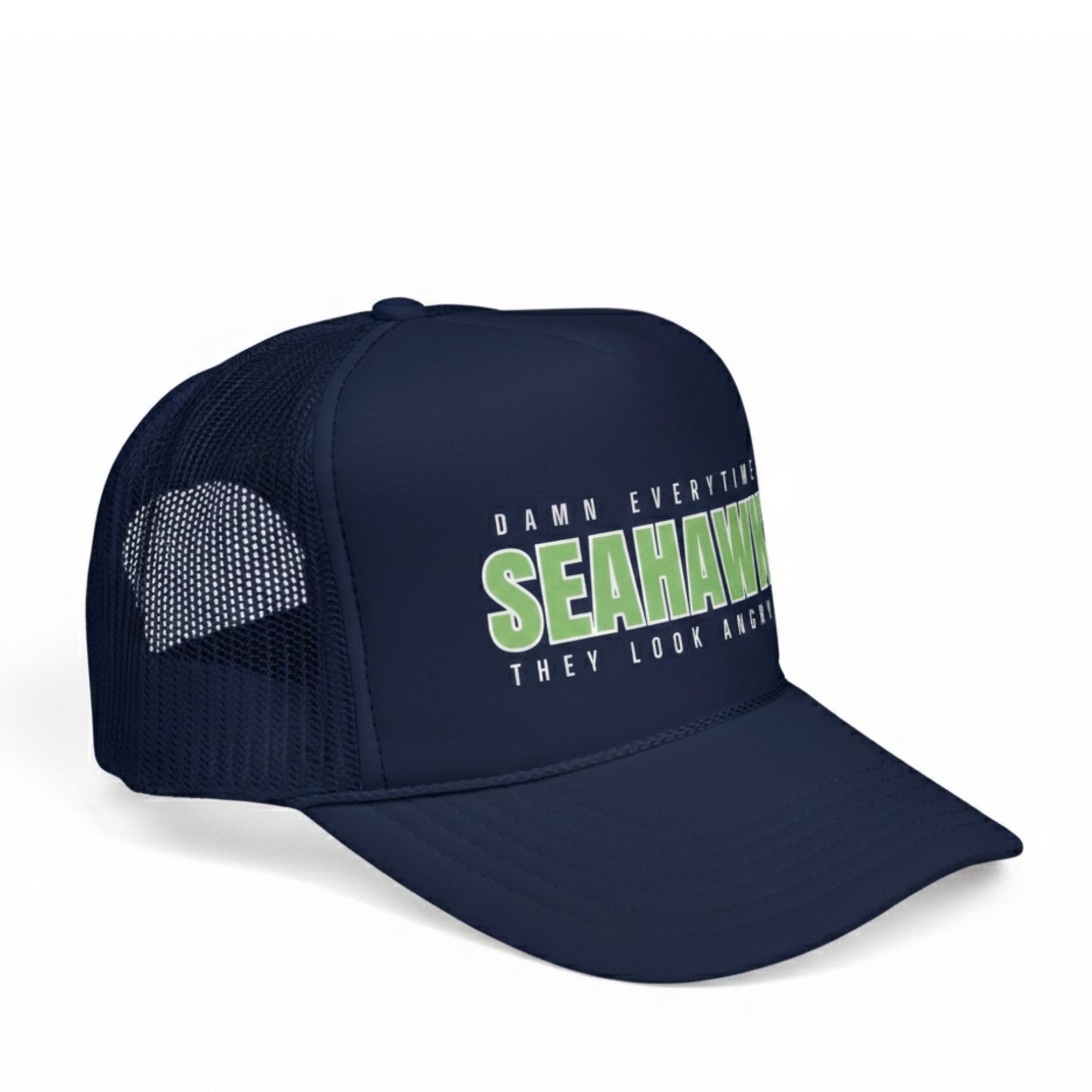 ANGRY SEAHAWKS TRUCKER HAT