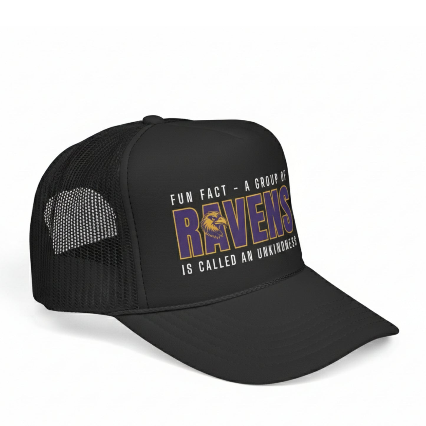 FUN FACT ABOUT RAVENS TRUCKER HAT