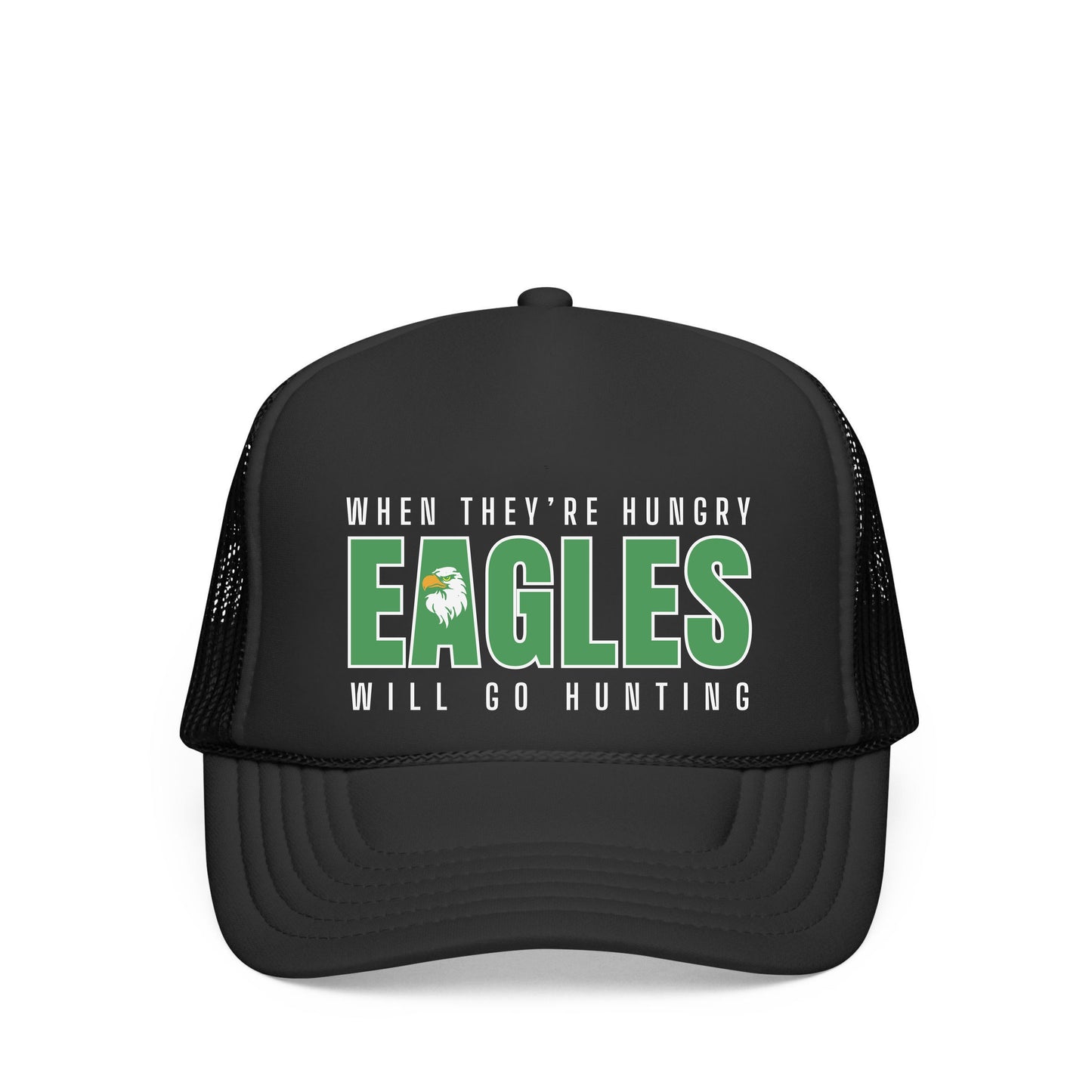 EAGLES GO HUNTING TRUCKER HAT