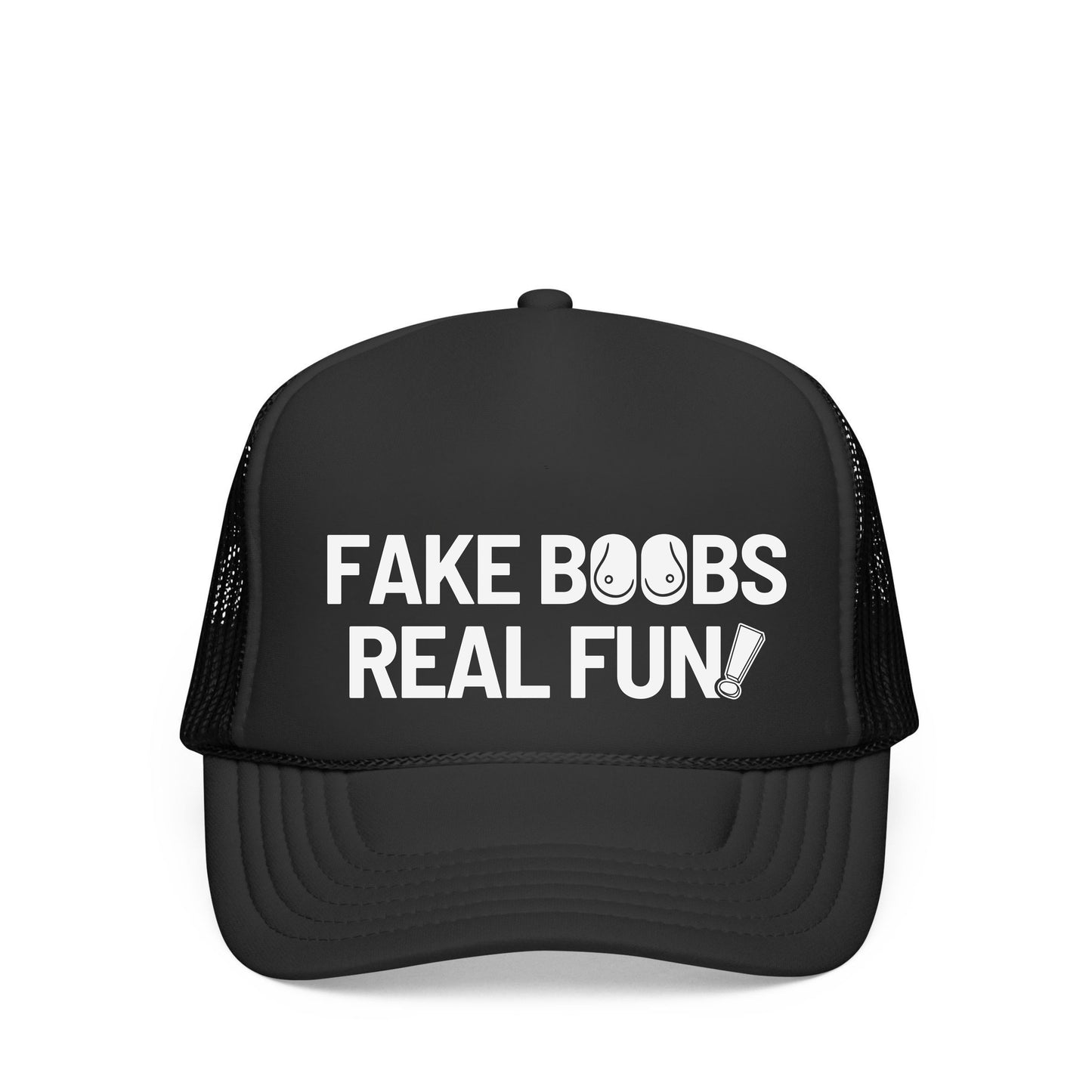 FAKE BOOBS REAL FUN TRUCKER HAT
