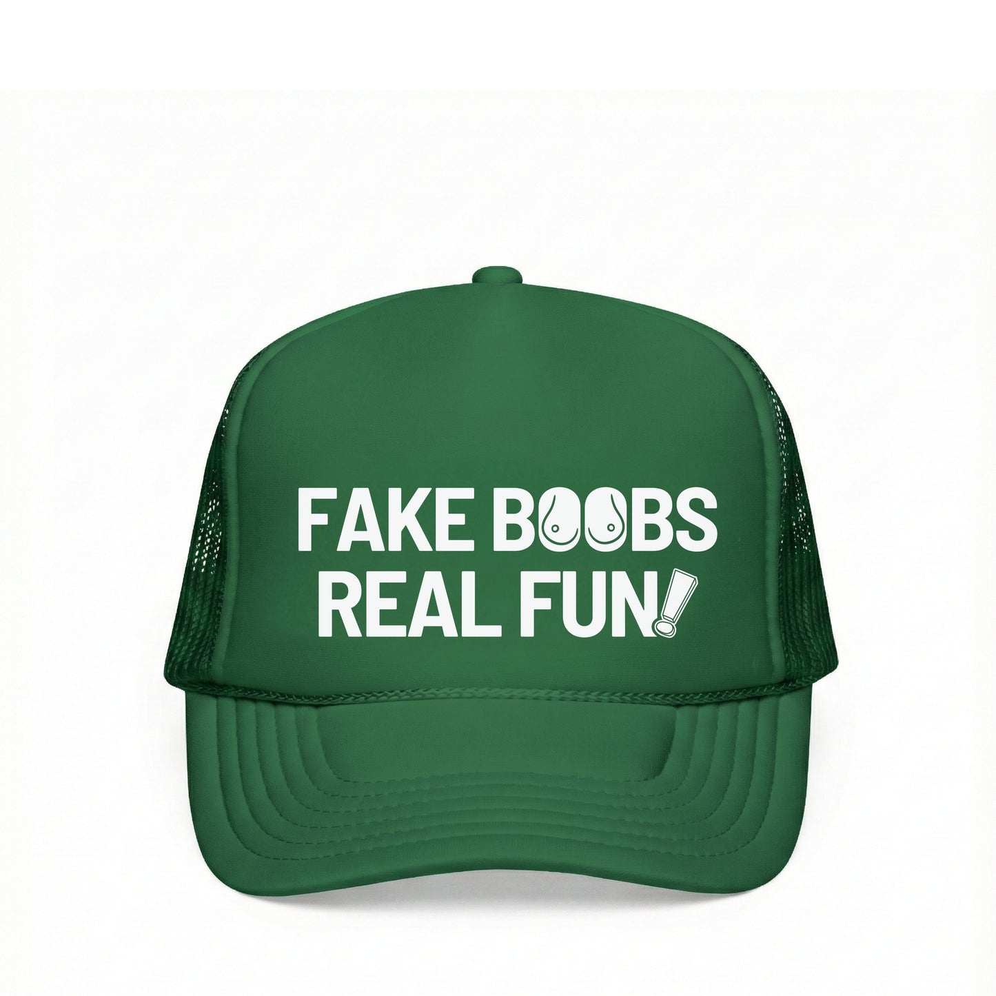 FAKE BOOBS REAL FUN TRUCKER HAT