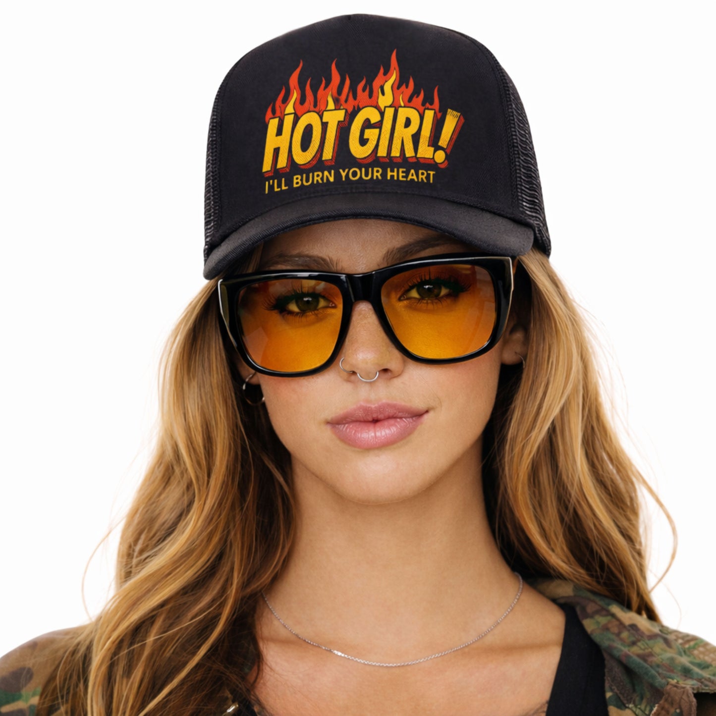HOT GIRL TRUCKER HAT