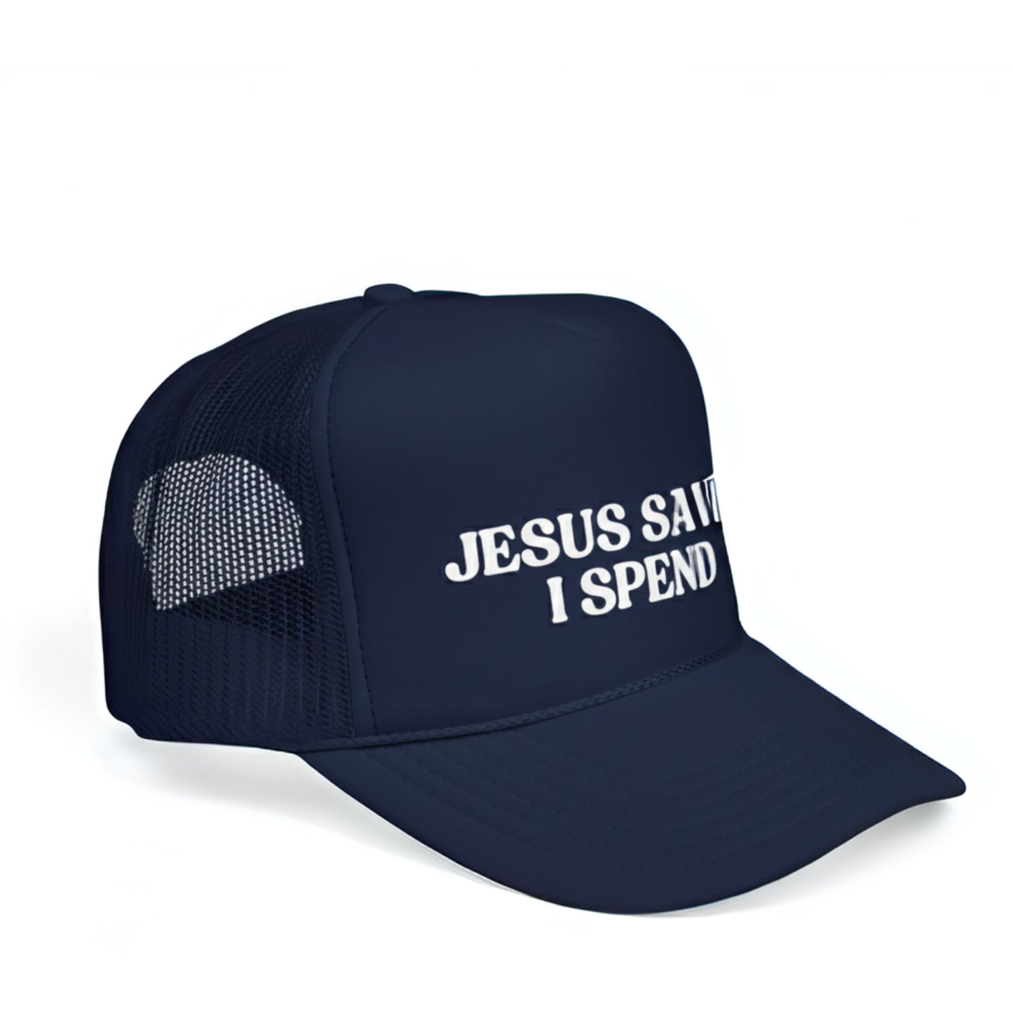 JESUS SAVES I SPEND TRUCKER