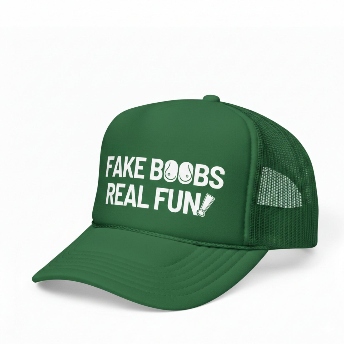 FAKE BOOBS REAL FUN TRUCKER HAT