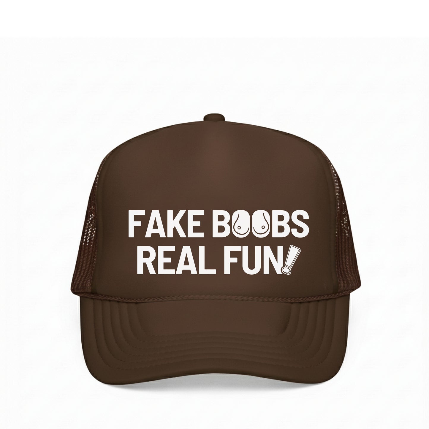 FAKE BOOBS REAL FUN TRUCKER HAT