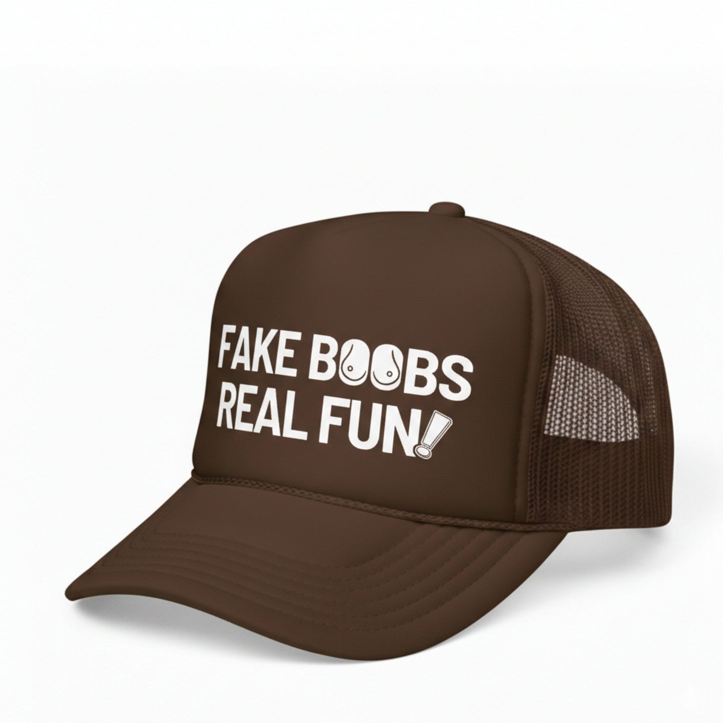 FAKE BOOBS REAL FUN TRUCKER HAT