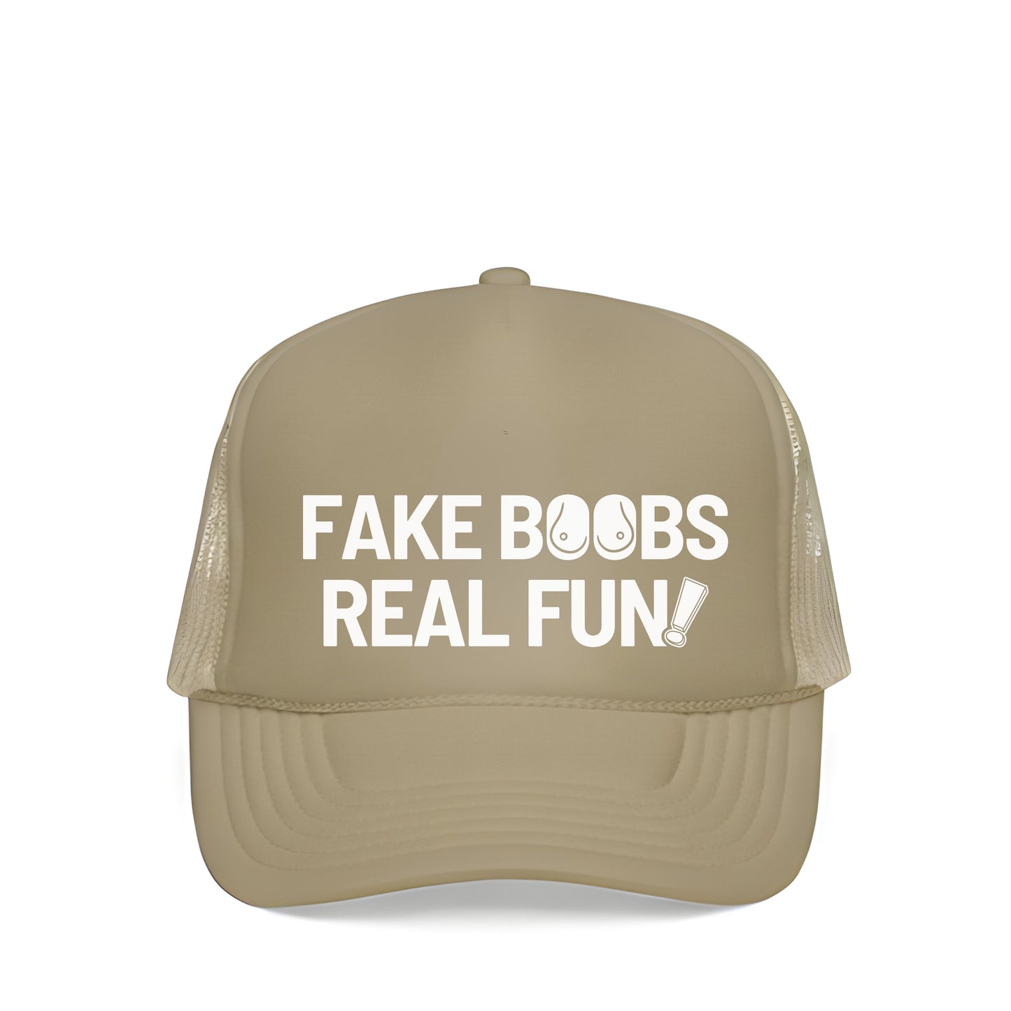 FAKE BOOBS REAL FUN TRUCKER HAT