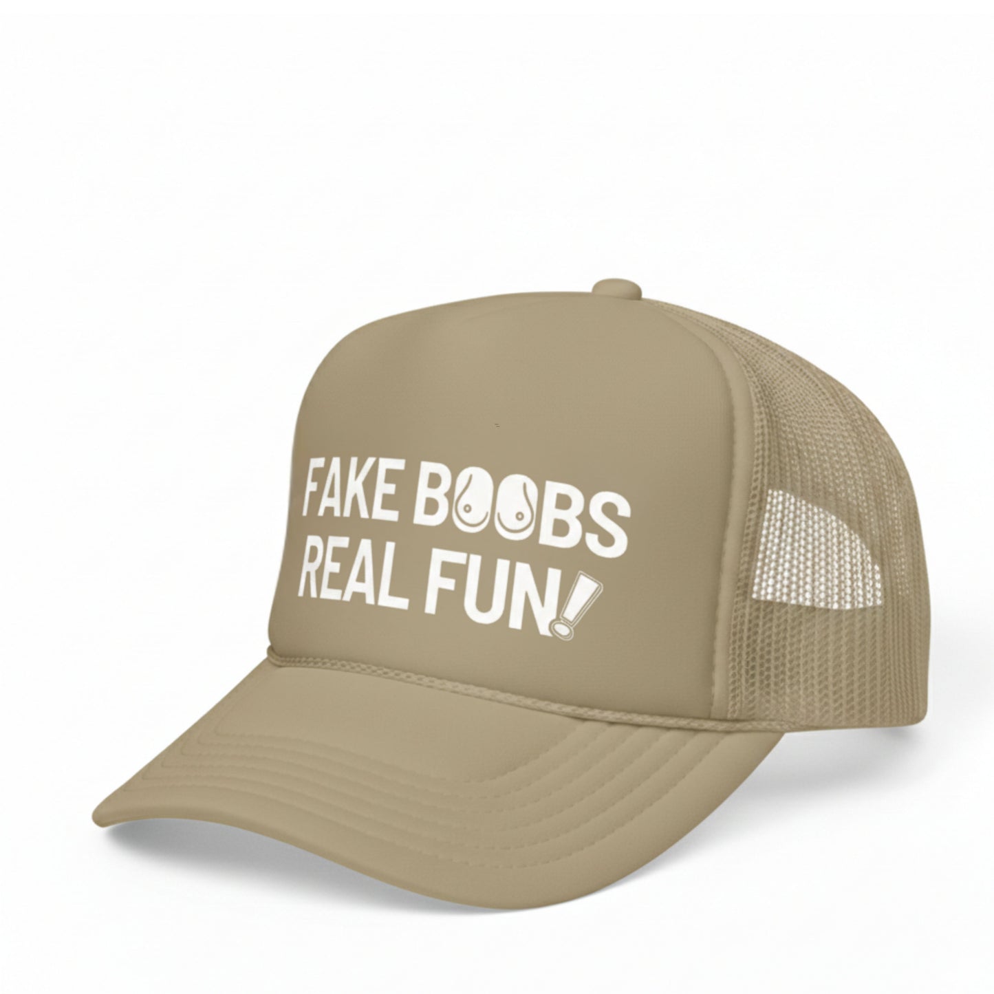 FAKE BOOBS REAL FUN TRUCKER HAT