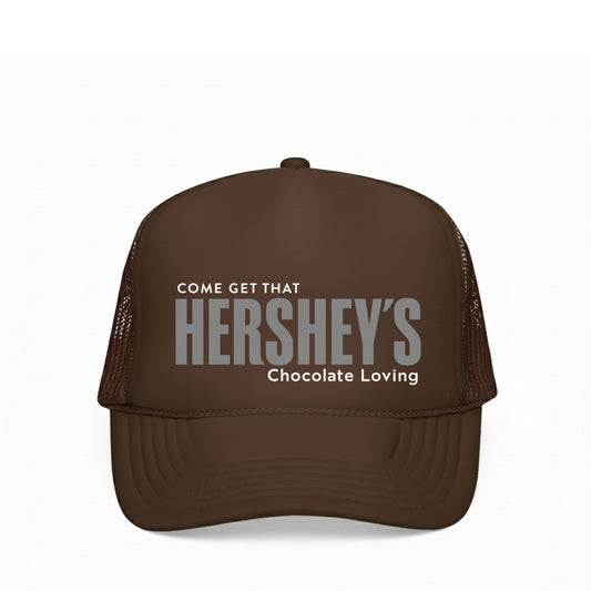 CHOCOLATE LOVING TRUCKER HAT