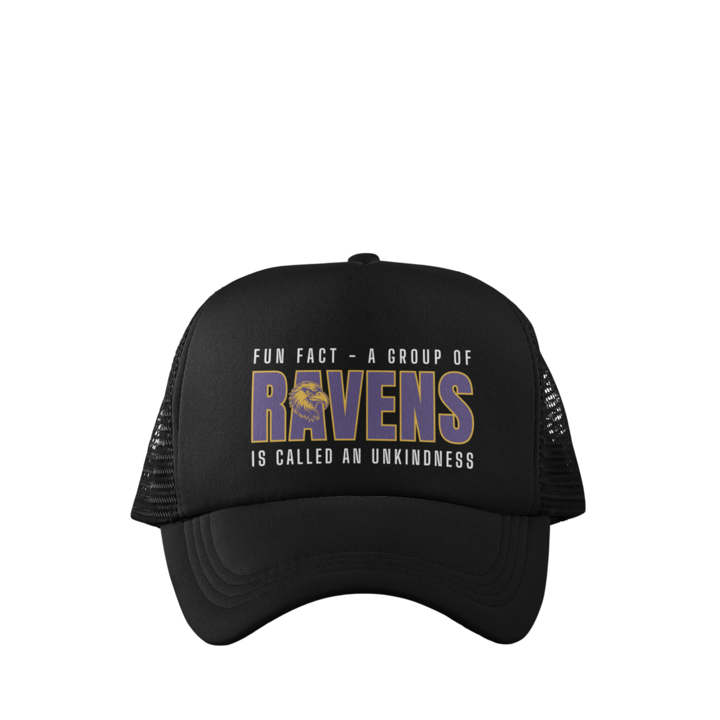 FUN FACT ABOUT RAVENS TRUCKER HAT