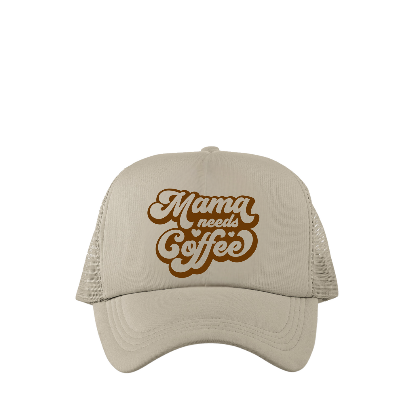 MAMA NEEDS COFFEE TRUCKER HAT